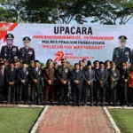 Hadiri Peringatan HUT ke-79 Bhayangkara, Bupati Mudyat Noor Apresiasi Kepolisian Jaga Ketertiban
