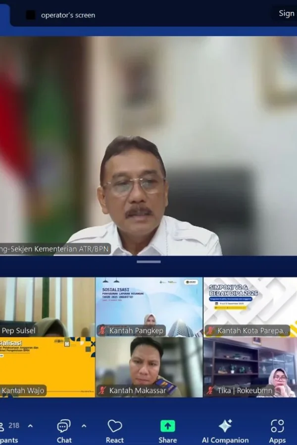 Sinkronisasi Program Kegiatan Tahun 2027, Sekjen ATR/BPN Tekankan&hellip;