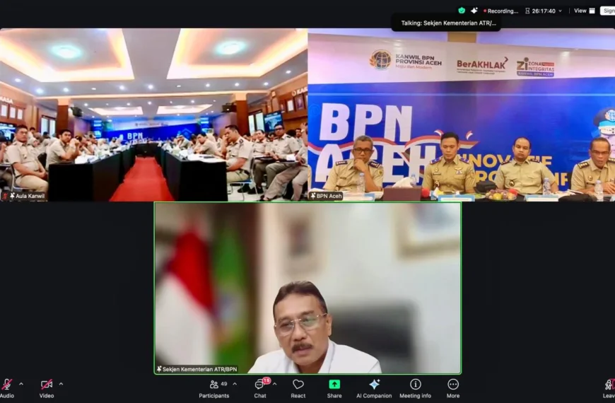Buka Rakerda Kanwil BPN Provinsi Aceh, Sekjen ATR/BPN&hellip;