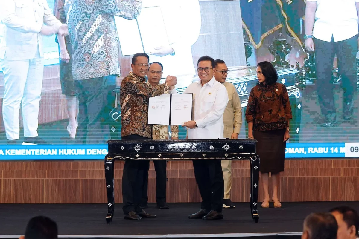 Hukum dan Perdagangan Diperkuat Lewat MoU Kemendag-Kemenkum