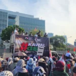Flotilla Memanas: Ratusan Massa Aksi di Kedubes AS Desak Pembebasan Aktivis Global Sumud