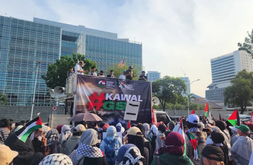Flotilla Memanas: Ratusan Massa Aksi di Kedubes AS&hellip;
