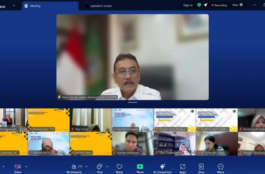 Perencanaan Diperkuat Strategis lewat Sinkronisasi Program ATR/BPN 2027