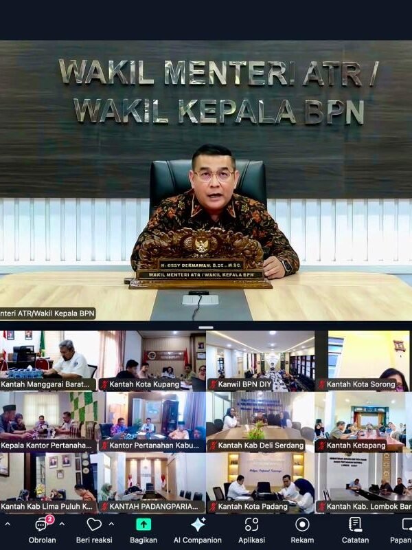 Penyelesaian Berkas Layanan Pertanahan, Wamen Ossy Tegaskan Target&hellip;