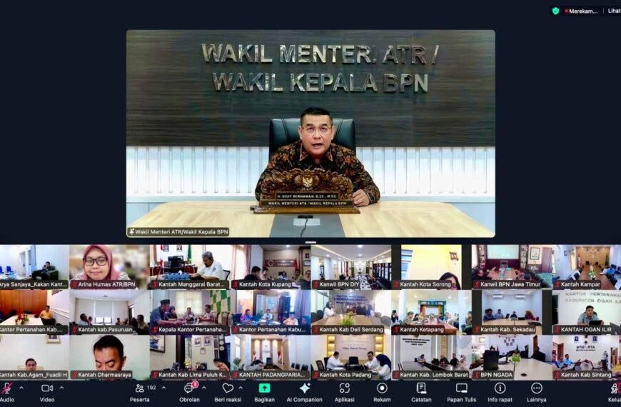 Penyelesaian Berkas Layanan Pertanahan, Wamen Ossy Tegaskan Target&hellip;