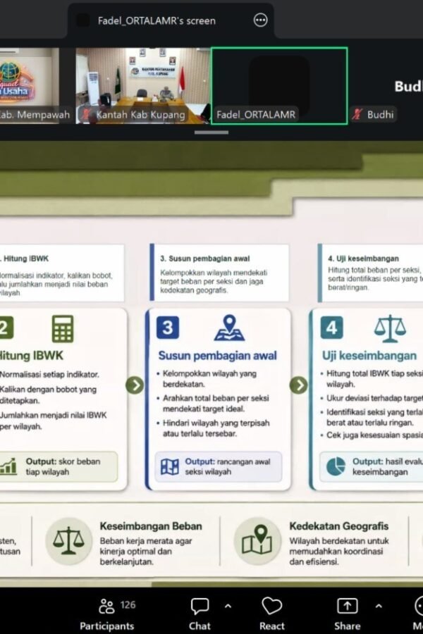 Kantor Pertanahan PPU Ikuti Pendampingan Pengisian Pembagian Wilayah&hellip;