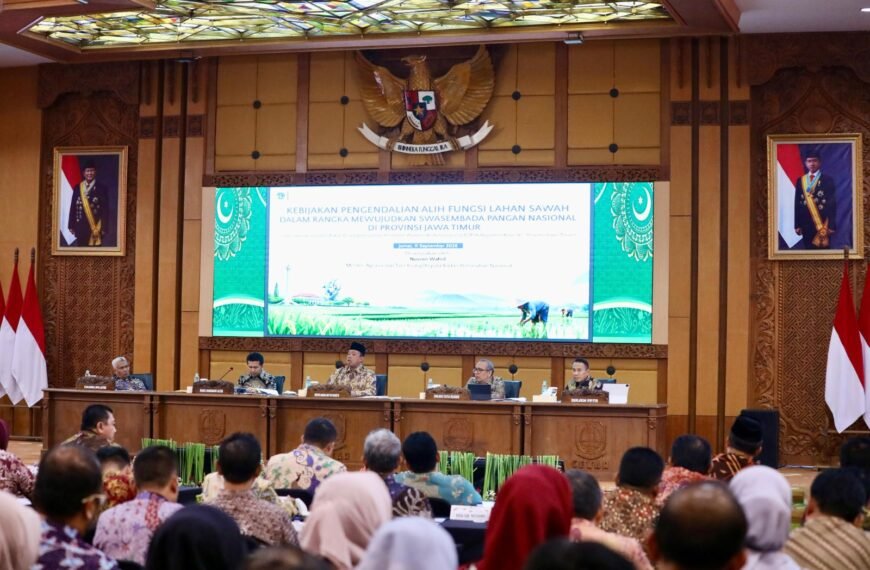 LP2B Jatim Lampaui Target, Menteri Nusron Minta Pemda…